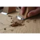 Rokas ēvele Kirschen Flatfix 95 x 50 x 4,5 mm, apaļa, brūna / sudraba