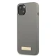 Guess Silicone Logo Plate MagSafe vāciņš iPhone 13 mini, pelēks
