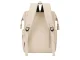 Spacious City Backpack for A4 Format, Cream