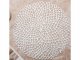 Round Openwork Table Placemat, Silver, 41 cm