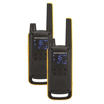 Motorola Talkabout Walkie Talkie T82 Extreme Twin-Pack + Charger | Rāciju Komplekts