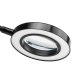 Activeshop LED Magnifying Desk Lamp Snake Ring, Black
