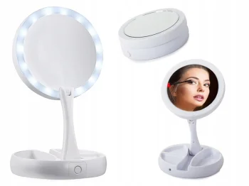 Настольное Зеркало для Макияжа с LED Подсветкой и Увеличением...