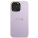 Чехол Guess Saffiano Hot Stamp & Metal Logo для iPhone 13 Pro / 13 6.1\", фиолетовый