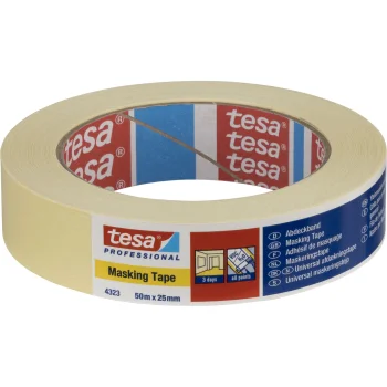 Tesa Professional 4323 paberist maalriteip, 50 m × 25 mm, beež