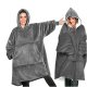 Silts hūdijs, džemperis-sega ar kapuci un kabatu, pončo, Dažādas krāsas | Oversized Unisex Warm Hoodie Sweatshirt...