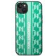 Чехол Karl Lagerfeld Monogram Stripe для iPhone 14 Plus, зеленый