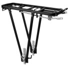 Velosipēda aizmugurējais alumīnija bagāžnieks, Melns | Bicycle Rear Aluminum Trunk Rack