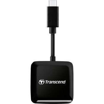 Transcend TS-RDC3 atmiņas karšu lasītājs USB-C 3.2 Gen 1, Melns