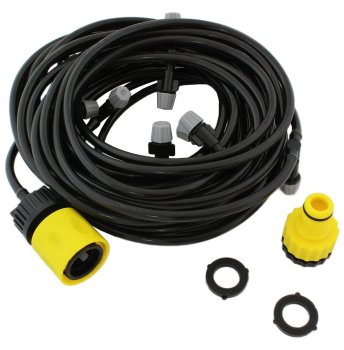 Ūdens miglas aizkars 10 m ar 11 smidzinātājiem, melns