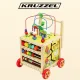 Деревянные ходунки-каталка Kruzzel 22606 с развивающим кубом