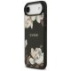 Чехол Guess Grained Flowers Classic Logo MagSafe для iPhone Air, Черный