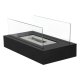 Tabletop Bio Ethanol Fireplace Smokeless Ventless Indoor Portable Fire Pit, Black