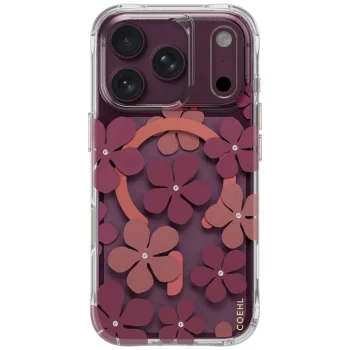 Чехол Uniq Coehl Mila для iPhone 18 Pro / 17 Pro, бордовый