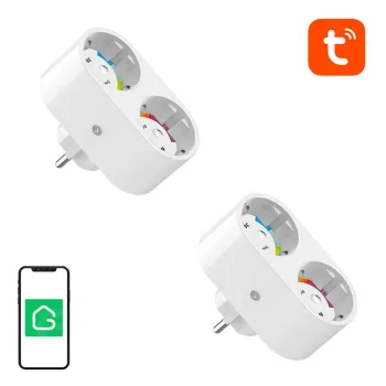 Gosund SP211 Dual WiFi Smart Plug, 2-Pack, 3500W, Tuya