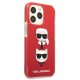 Karl Lagerfeld iPhone 13 Pro/13 vāciņš Karl&Choupette Head Sarkans