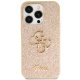 Guess iPhone 14 Pro vāciņš Glitter Script Big 4G, zelta