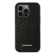 Karl Lagerfeld Glitter Plaque Logo vāciņš iPhone 14 Pro Max, melns