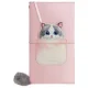 Nimmy 2in1 piezīmju grāmatiņa + pildspalva rozā Big Eyed Pet 2.0 Kaķis komplekts | Notebook Pen Pink Cat Set