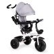ECOTOYS 3-in-1 Stroller Trike with 360° Swivel Seat and Canopy, Grey
