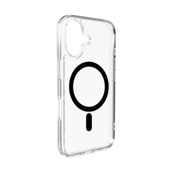 Puro iPhone 17 vāciņš Lite Mag ar MagSafe, caurspīdīgs ar melnu gredzenu
