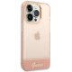 Guess iPhone 14 Pro Max vāciņš Translucent, rozā
