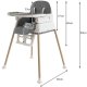 Bērnu Daudzfunkcionāls Barošanas Ēdināšanas Krēsls Krēsliņš Galds 6-in-1, Pelēks | Multifunctional Baby Kids...