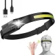 Налобный LED фонарь с датчиком движения WLCHL03, USB-C, 1200 мАч, черный