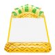 Inflatable Water Hammock / Pool Float with Mesh Pineapple, Yellow/Green