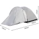 3-Person Tourist Camping Tent with Vestibule and Carry Bag