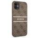 Guess 4G Stripe vāciņš Apple iPhone 11 / XR - Brūns
