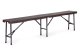 MultiGarden 180 cm Folding Table and Bench Set for 8 Persons, Brown