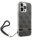 Guess 4G Print Strap Case for iPhone 14 Pro, Black