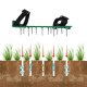 Spiked Lawn Aerator Sandals for Easy Grass Aeration, Green