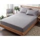 Ruhhy 180x200 cm Cotton Jersey Fitted Sheet, Grey
