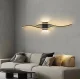 Melna Sienas Lampa Gaismeklis 60cm, Silti Balta Gaisma | Black Wall Lamp