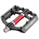 Rockbros 2020-12CBK Platform Aluminum Bicycle Pedals, Black