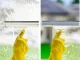 Window Cleaning Squeegee with Microfiber, Adjustable 160cm 2in1