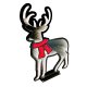 LED Reindeer Light 3D Christmas Decoration Holiday Window Silhouette