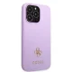 Guess Saffiano 4G Small Metal Logo vāciņš Apple iPhone 13 Pro / 13, violets