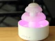 Bezvadu gaisa mitrinātājs un aromadifuzors ar LED lampu un strūklakas efektu