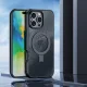Чехол Dux Ducis для iPhone 16 Pro Max Aimo Mag с MagSafe и подставкой, черный