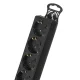 Удлинитель Maclean MCE226G, 5 розеток, Schuko, 1.4м, Черный
