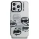 Чехол Karl Lagerfeld IML Multi K&C Head Pattern для iPhone 16 Pro Max - Прозрачный