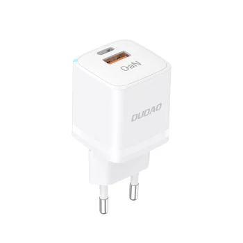 Wall charger GaN 33W PPS USB-C / USB-A Dudao A13Pro - white
