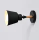 Sienas lampa Loft ZD129, melna matēta