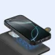 Dux Ducis Lawa Leather Case for iPhone 16 Pro Max with Detachable Wallet, Black