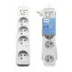Сетевой удлинитель Philips CHP2144WB/60 на 4 розетки, 3м, белый