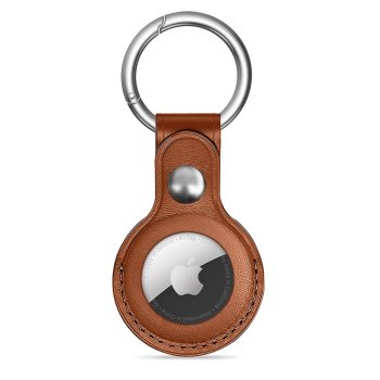 Tech-Protect NaturalFit maciņš Apple AirTag 1/2, brūns