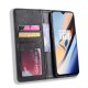 OnePlus 7 Vintage Style Magnetic Leather Wallet Protective Case Cover, Black | Telefona Vāciņš Maciņš Apvalks...